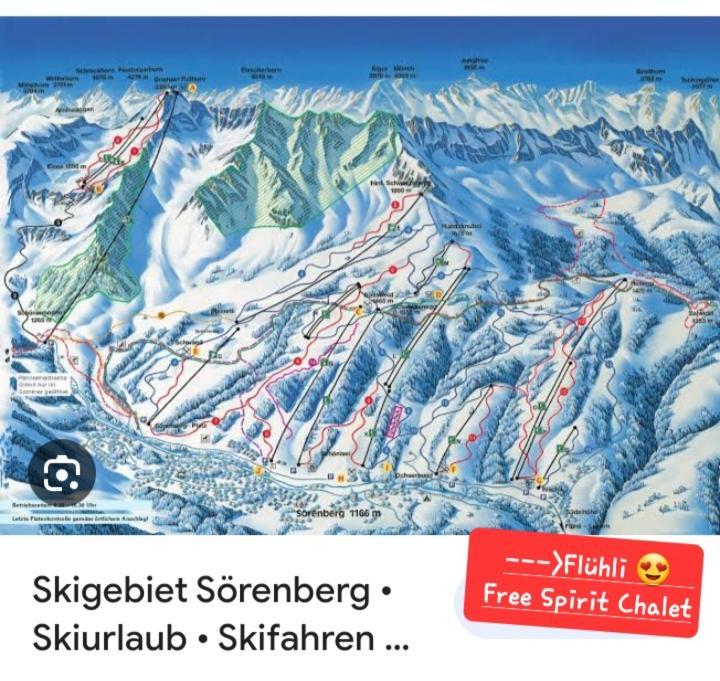 Free Spirit Chalet Fluehli Luaran gambar